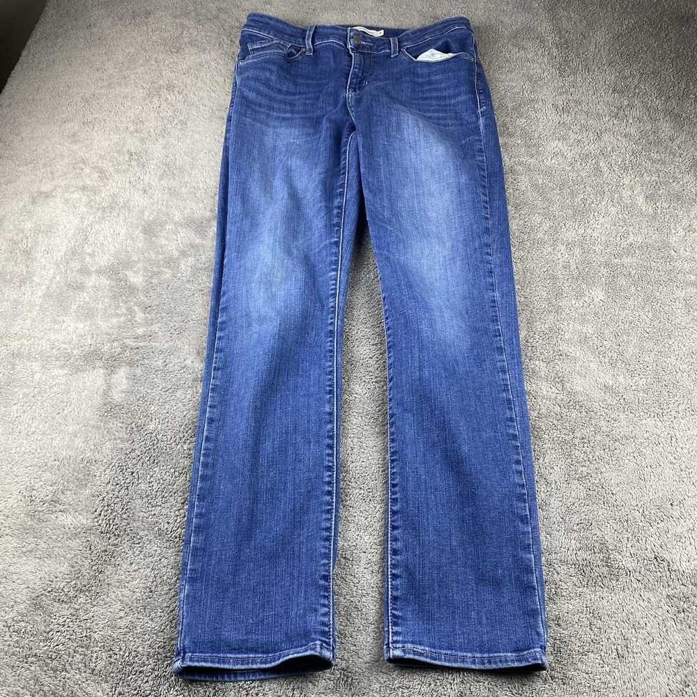 Levis Classic Skinny Jeans Stretch Womens 8 Blue Medium Wash Mid Rise